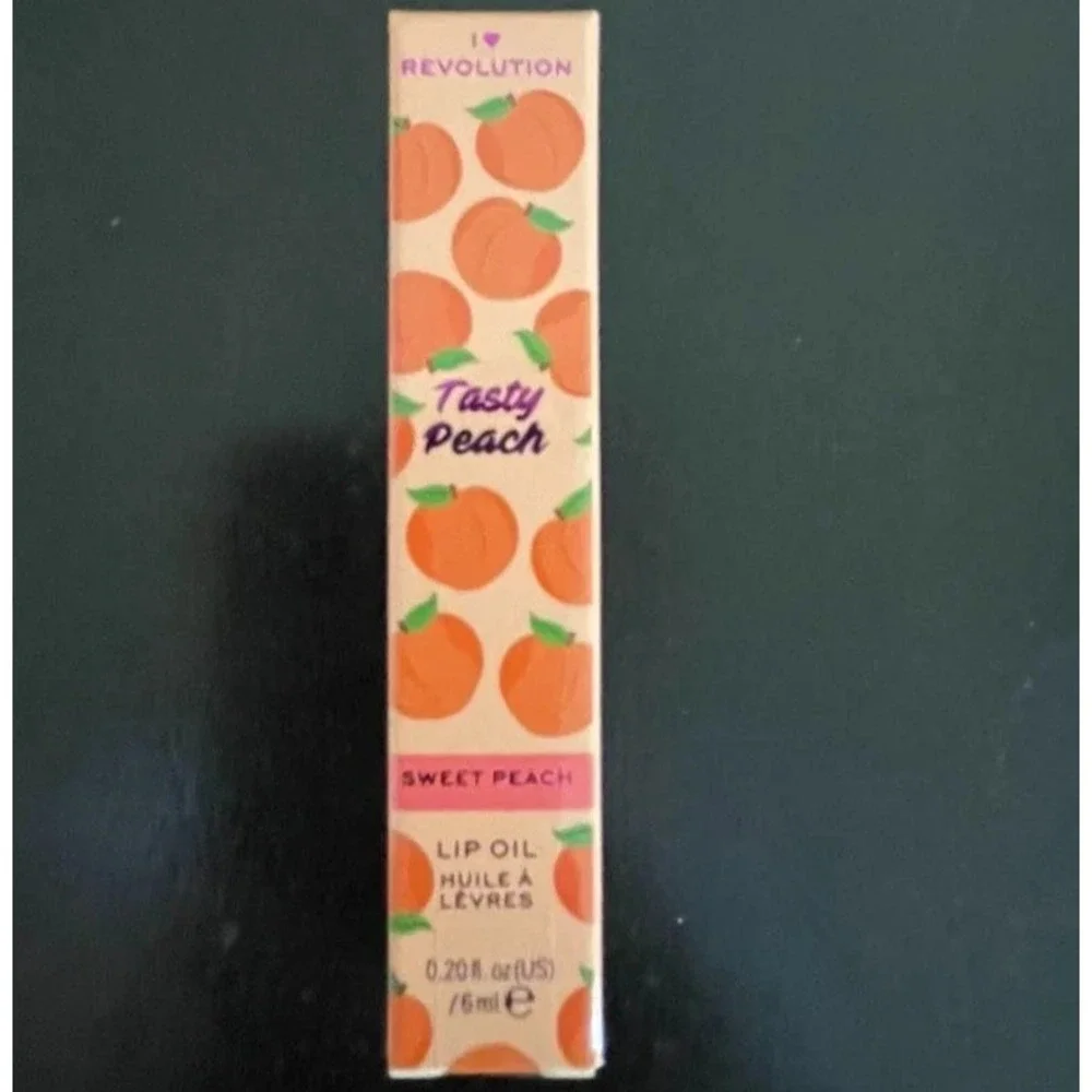 2 I Heart Revolution Tasty Peach Lip Toning Oil,‎ Peachy Keen, 6 ml